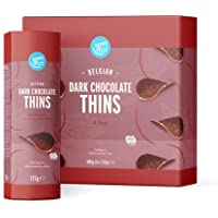 Los mejores  - Marca Amazon - Happy Belly Láminas de chocolate negro belga- 4x125g